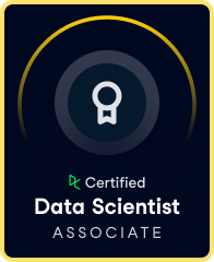 Data Scientist associate badge - Datacamp